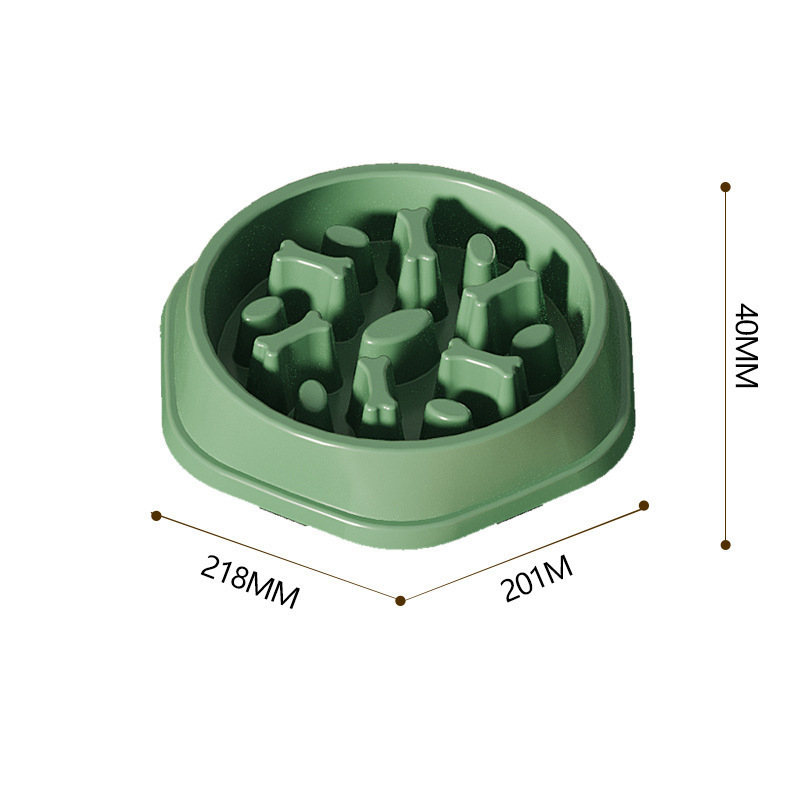 Vas din silicon pentru hranire lentă a câinelui, design anti-înec, dificultate reglabilă, anti-stropire