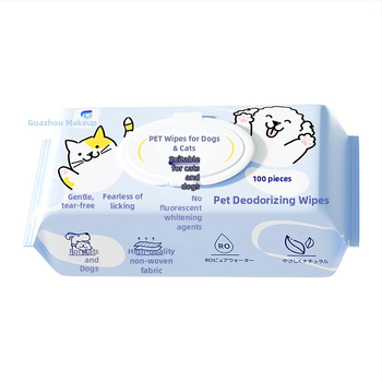 Lemmikloomade niisked salvrätikud kassidele ja koertele — sügavpuhastus, paks spunlace materjal