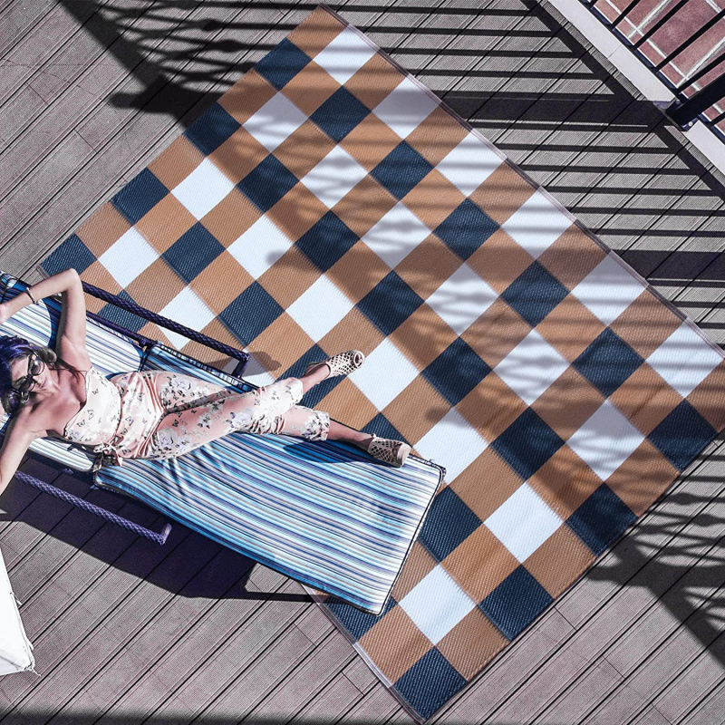 Nedvességálló, strapabíró kültéri kertmatrac, hordozható kemping/RV alátét, PP anyag, nemszőtt textil, 300–600 g, 1–5 személynek