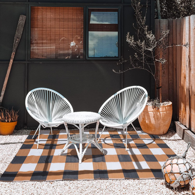 Nedvességálló, strapabíró kültéri kertmatrac, hordozható kemping/RV alátét, PP anyag, nemszőtt textil, 300–600 g, 1–5 személynek