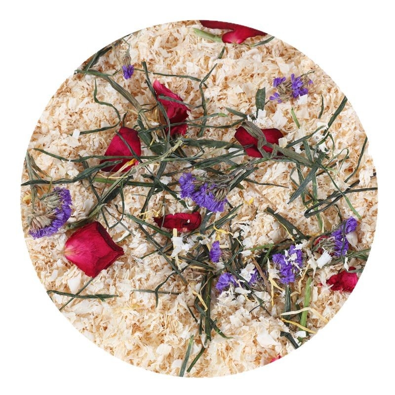 Puidujäätmetest aluspõhjapõhj maziem loomadele – bränd Happy Parrot; sobib hamsteritele, jänestele, chinchilladele ja teistele väikestele loomadele