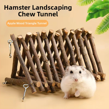 Hamsterio obuolmedžio šakelė kopimui su laiptais – žaislas Sirijos hamsteriui