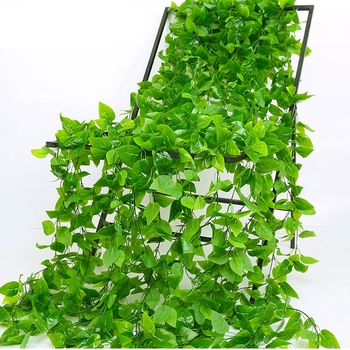 Umjetna zelena: pothos, rattan i Turtle Back za zidnu dekoraciju; Materijal: plastika; Procesi: šabloniranje, reljefno oblikovanje, injekcijsko oblikovanje; Upotreba: vjenčanja, vanjski prostori, rekviziti za fotografiranje, kućna dekoracija