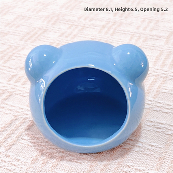 Keraminė hamsterio lizdas vasaros aušinimui – keraminė pastogė mažiems gyvūnams