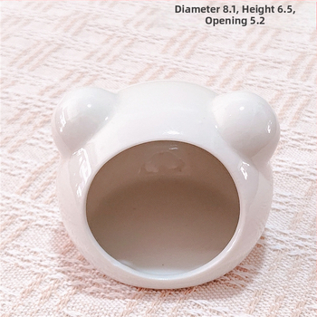 Keraminė hamsterio lizdas vasaros aušinimui – keraminė pastogė mažiems gyvūnams