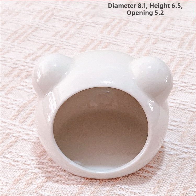 Keraminė hamsterio lizdas vasaros aušinimui – keraminė pastogė mažiems gyvūnams