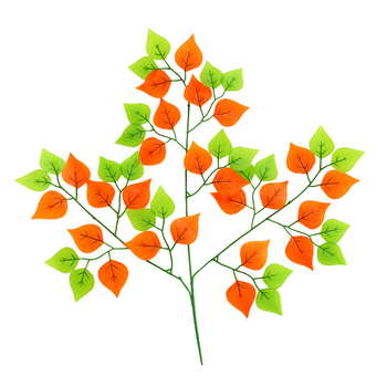 Izmišljeni grančice s listovima breze, svile cvijeće, injekcijsko oblikovanje, za vjenčanja, rekvizite za fotografiju i kućnu dekoraciju