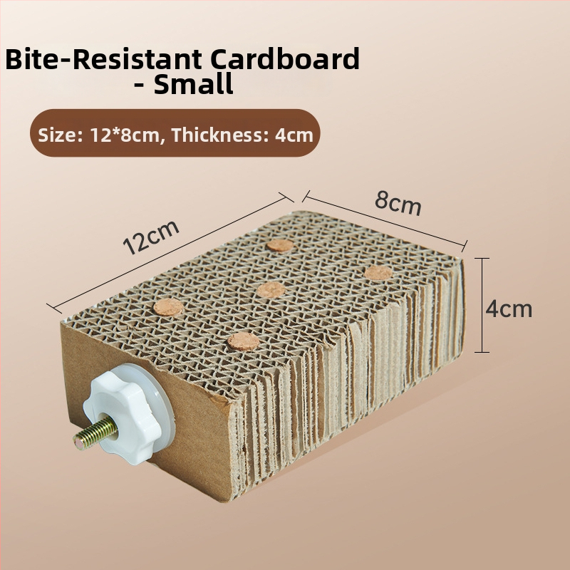Fából készült papagáj játékállvány harapásálló felülettel, hintázó létrával és mászó bottal