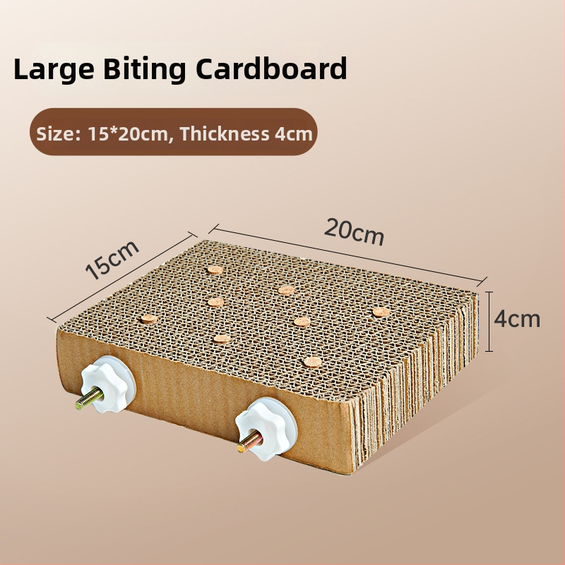 Fából készült papagáj játékállvány harapásálló felülettel, hintázó létrával és mászó bottal