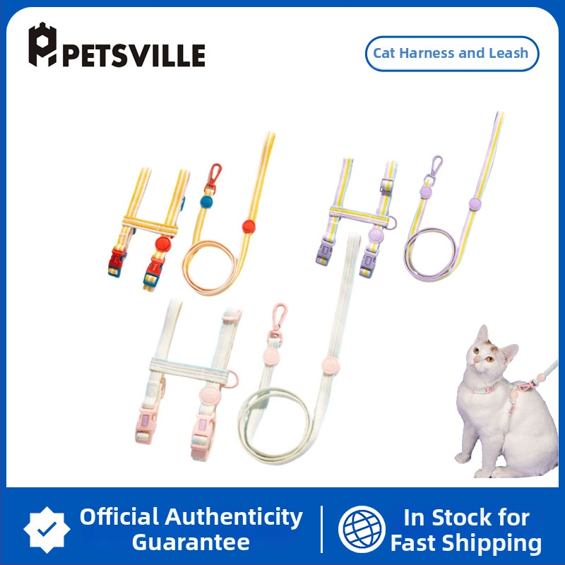 Katės harnasas ir pavadėlis – krūtinės liemenės stilius, reguliuojamas, atsparus pabėgimui, audinys