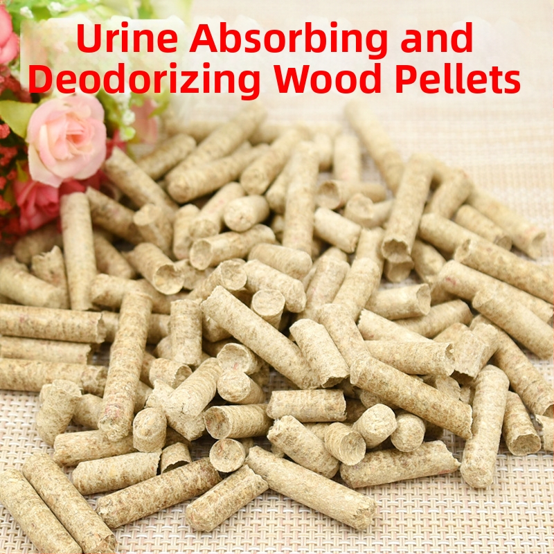 Pušies medžio granulių kraikas katėms su aktyvuota anglimi, dezodoruojantis ir drėgmę sugeriantis, masinės pakuotės