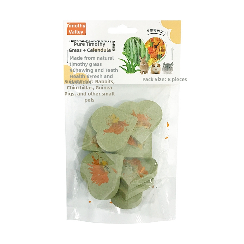 Džiovinta maistas — Timotijos žolės pyragas triušiams, činčiloms, žiurkėms ir jūrų kiaulytėms — 130 g — Radish Valley