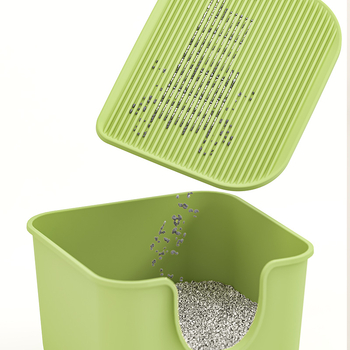 Covoraș pentru nisip de pisici, control al murdăriei, Berry, plastic