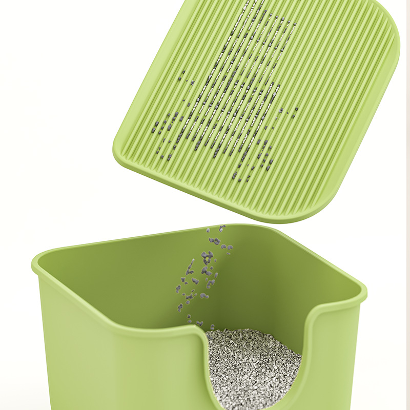 Covoraș pentru nisip de pisici, control al murdăriei, Berry, plastic