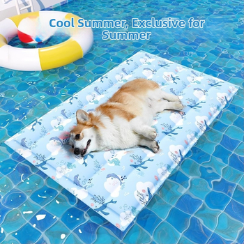 Šunims skirtas vėsinantis kilimėlis — drobinė medžiaga, naujas vasaros modelis