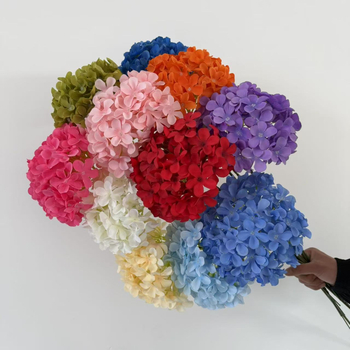 Hidrangejos dirbtiniai žiedai vazoje – vestuvėms dekoravimui, nuotraukų rekvizitas, namų dekorui