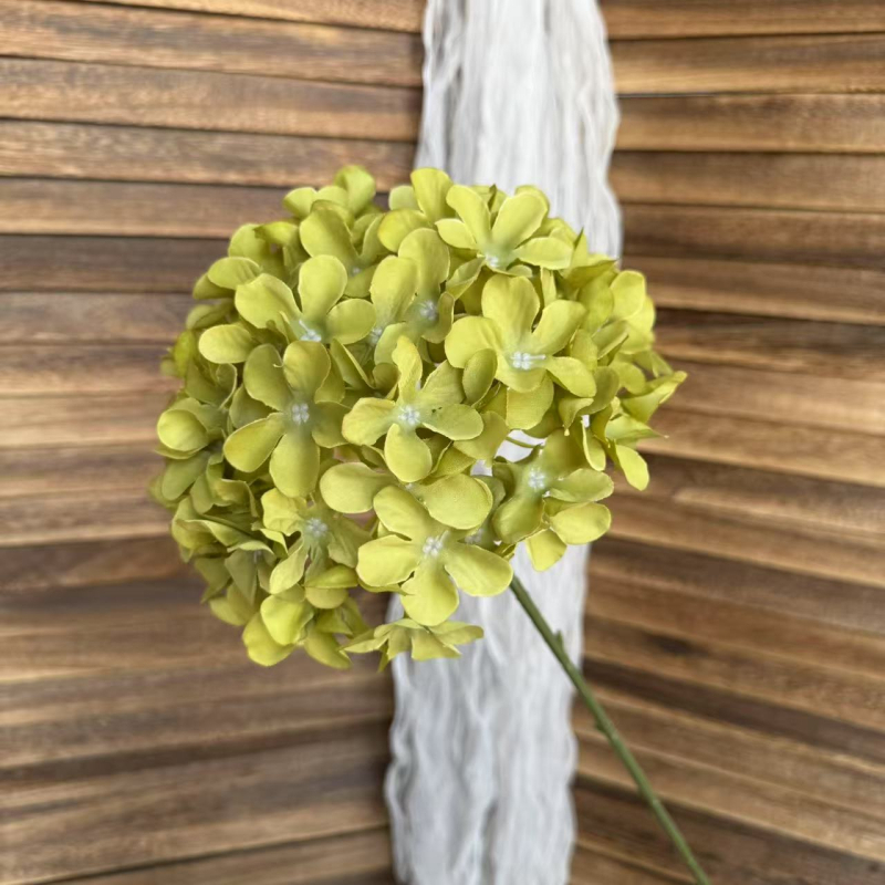 Hidrangejos dirbtiniai žiedai vazoje – vestuvėms dekoravimui, nuotraukų rekvizitas, namų dekorui