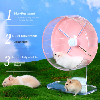 Hamsteri jooksuratas, vaikne, akrüül, päritolu Shandong, kaubamärk Happy Parrot