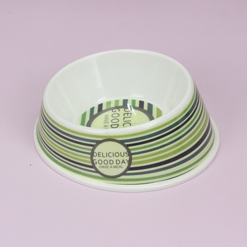 Μπολ φαγητού κατοικίδιων, μελαμινικό, μονό μπολ, με εκτύπωση, μάρκα Bobo, για σκύλους και γάτες