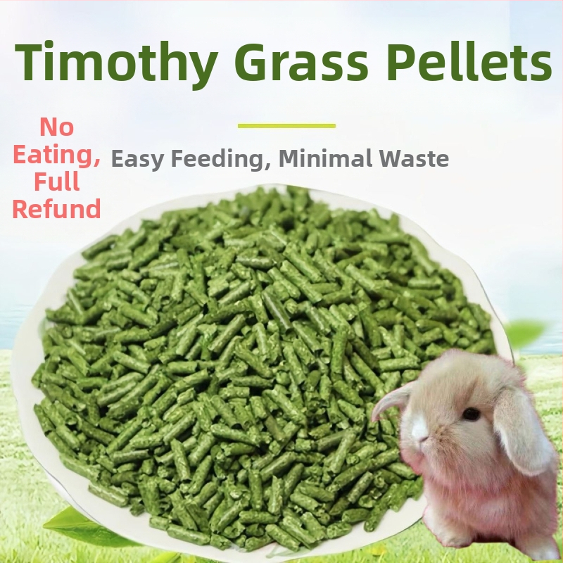 Drėgnas ėdalas su Timothy žolės granulėmis suaugusiems triušiams ir mažiems naminiams gyvūnėliams – naminiams gyvūnams skirtas ėdalas