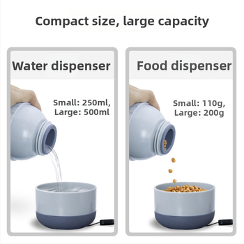 Kohverdatav silikoonist lemmikloomade joogikauss – Landpion, sobib koera jalutamiseks