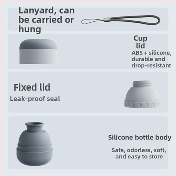 Kohverdatav silikoonist lemmikloomade joogikauss – Landpion, sobib koera jalutamiseks