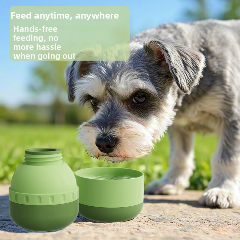 Kohverdatav silikoonist lemmikloomade joogikauss – Landpion, sobib koera jalutamiseks