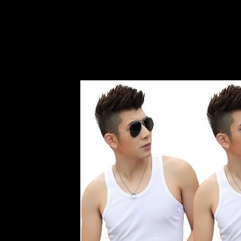 Meeste varrukateta top — ülili plāns, hingav polüester-puuvillase segu, ümmargune kaelus, peamine materjal: puuvill 95–100%, suvi 2024