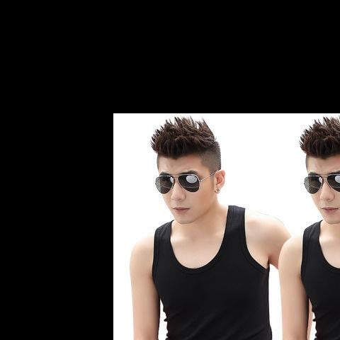 Meeste varrukateta top — ülili plāns, hingav polüester-puuvillase segu, ümmargune kaelus, peamine materjal: puuvill 95–100%, suvi 2024