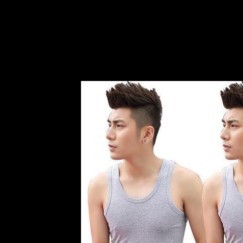 Meeste varrukateta top — ülili plāns, hingav polüester-puuvillase segu, ümmargune kaelus, peamine materjal: puuvill 95–100%, suvi 2024