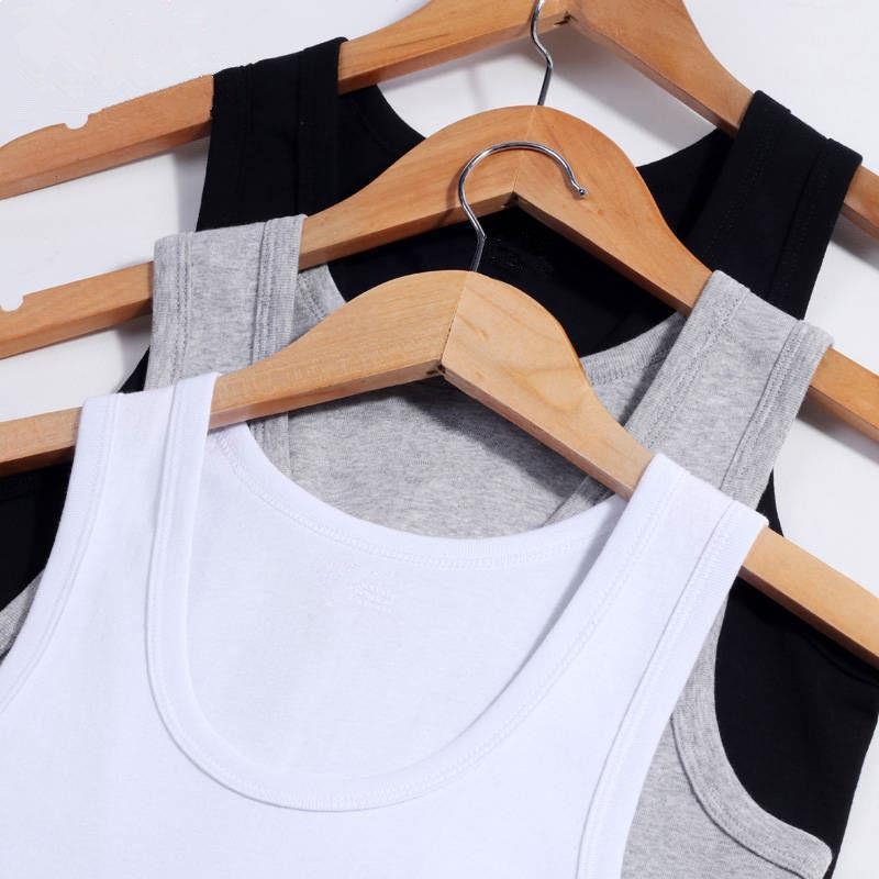 Meeste varrukateta top — ülili plāns, hingav polüester-puuvillase segu, ümmargune kaelus, peamine materjal: puuvill 95–100%, suvi 2024