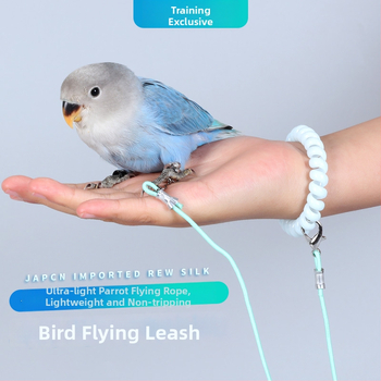 Elastsest nöör papagoi treenimiseks – ülilõhke, jalanähtusest vaba disain; kaubamärk Happy Pet Paradise; sobib papagoidele ja teistele dekoratiivsetele lindudele