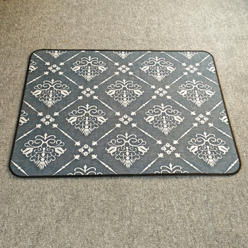 Covoraș pliabil de protecție pentru podea pentru scaunul de calculator, dreptunghiular, din plastic PVC, imprimeu floral, antiderapant.