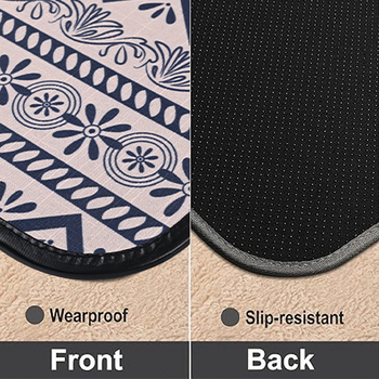 Covoraș pliabil de protecție pentru podea pentru scaunul de calculator, dreptunghiular, din plastic PVC, imprimeu floral, antiderapant.