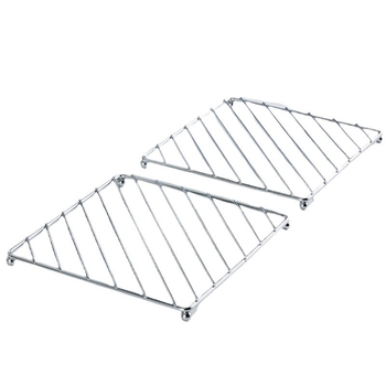 Roostevabast terasest kööginõude hoidik ja pannialus, ümmargune või ruudukujuline, kaasaegne minimalistlik stiil