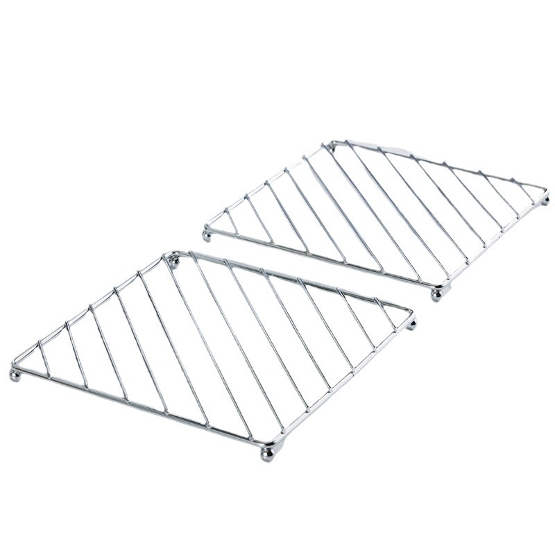 Roostevabast terasest kööginõude hoidik ja pannialus, ümmargune või ruudukujuline, kaasaegne minimalistlik stiil