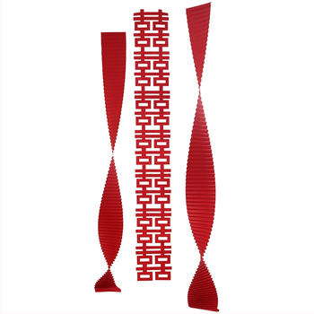 Set za uređenje sobe za vjenčanje — papirnati elementi i vrpce, rekviziti za uređenje prostora