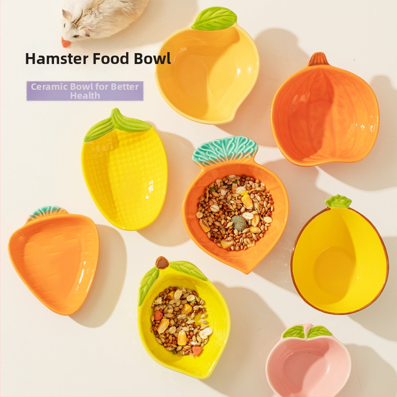 Hamsterio keraminis šėrimo dubenėlis (Medžiaga: keramika; Prekės ženklas: Star Rice Ceramics; Kategorija: naminių gyvūnėlių indai; Importas: Ne)