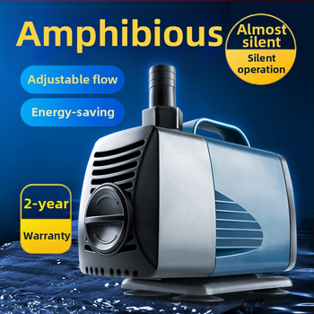 Potopinė siurblys akvariumui su šoniniu įsiurbimu, cirkuliacijai ir filtravimui, amfibinis dizainas, itin tylus