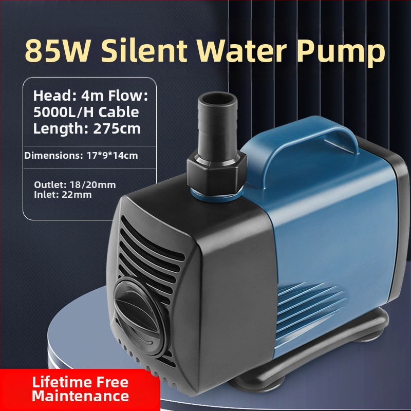 Potopinė siurblys akvariumui su šoniniu įsiurbimu, cirkuliacijai ir filtravimui, amfibinis dizainas, itin tylus