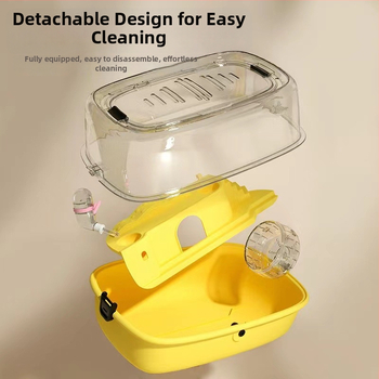 Hamsterio narvas, PP medžiaga, stačiakampio formos, nuimamas dizainas, animacinis stilius