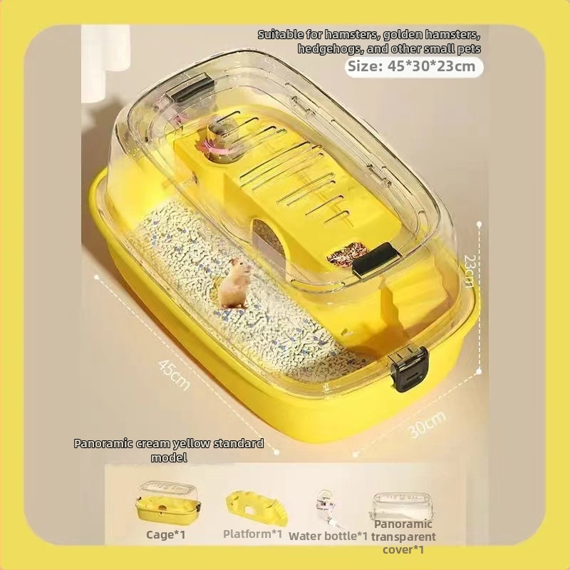 Hamsterio narvas, PP medžiaga, stačiakampio formos, nuimamas dizainas, animacinis stilius