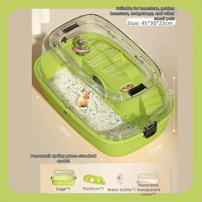 Hamsterio narvas, PP medžiaga, stačiakampio formos, nuimamas dizainas, animacinis stilius