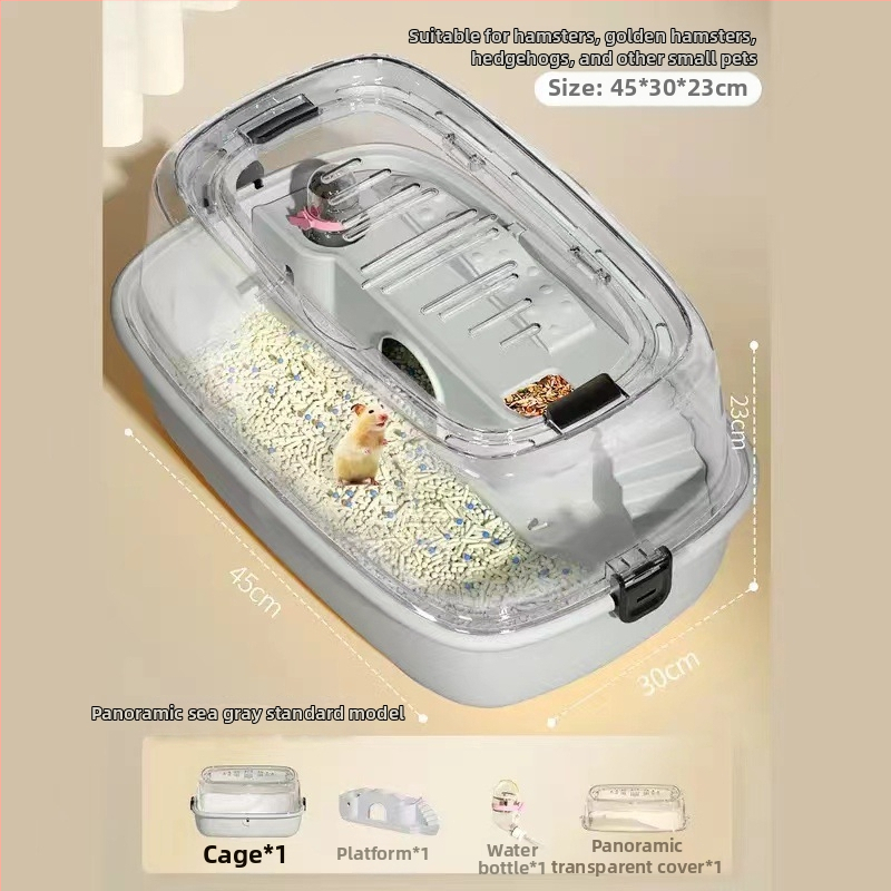 Hamsterio narvas, PP medžiaga, stačiakampio formos, nuimamas dizainas, animacinis stilius