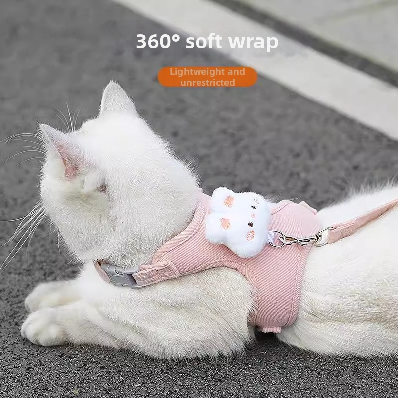 Mačací postroj typu vesty, nylon, neťahá sa