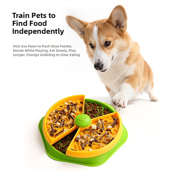 Двупластова купа за бавно хранене за котки и кучета – ABS+PP; Категория: Храна за домашни любимци; Опаковка: 28 бр.