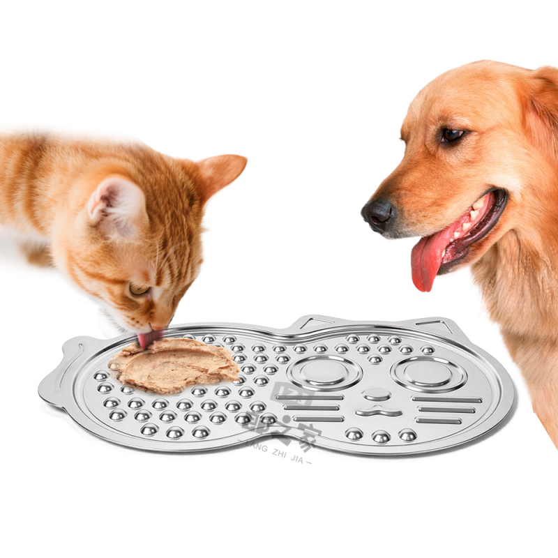 Ανοξείδωτη επιφάνεια γλειψίματος για κατοικίδια, Μάτ αργής σίτισης για γάτες και σκύλους, αντι-πνιγμός, Lang's House μάρκα