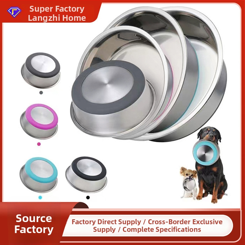 Langzhijia roostevabast terasest libisemisvastane koera toidukauss