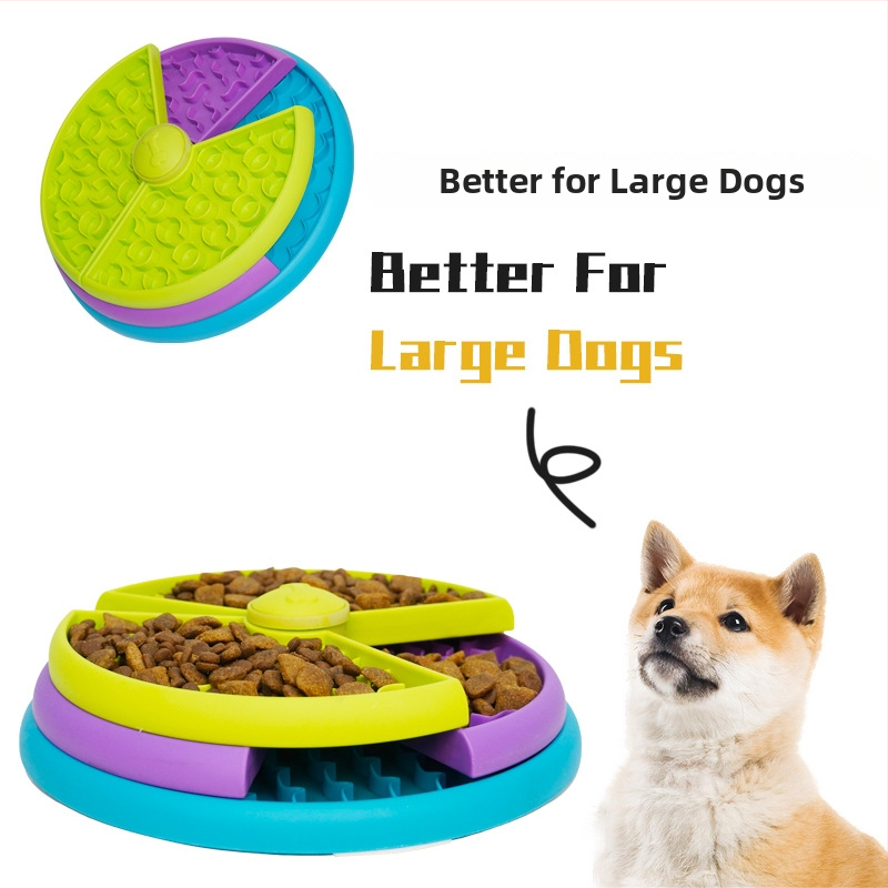 Τριώροφο Περιστρεφόμενο Μπολ Αργού Φαγητού για Σκύλους, Ανάπτυξη Νοημοσύνης (Πλαστικό)