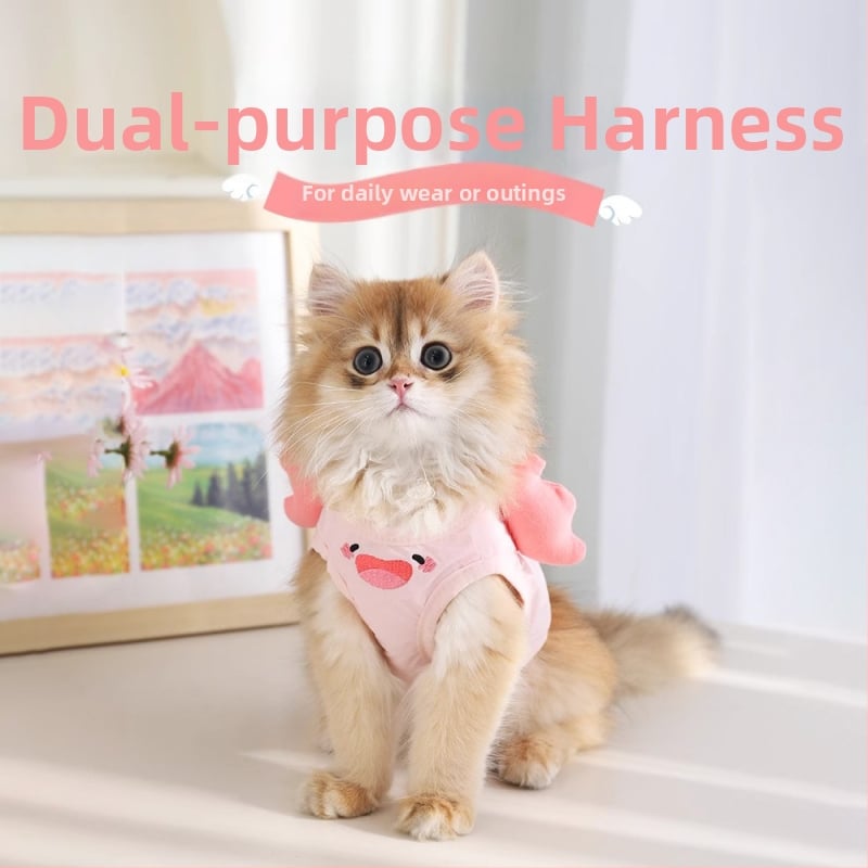 Vestes stilā ķermeņa siksna kaķiem un maziem suņiem, poliesters, fiksēts izmērs